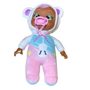 Cry Babies Tiny Cuddles 10” Baby Doll Bunny Costume Green eyes African American